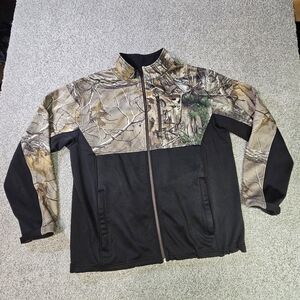 Kings River Mens Large‎ Camouflage Full Zip Hunting Jacket Realtree Poly Spandex